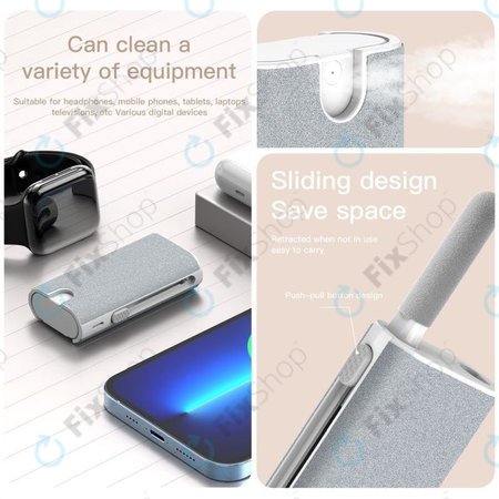 Kit de brosse de nettoyage multifonction pour téléphone et écouteurs 5 en 1