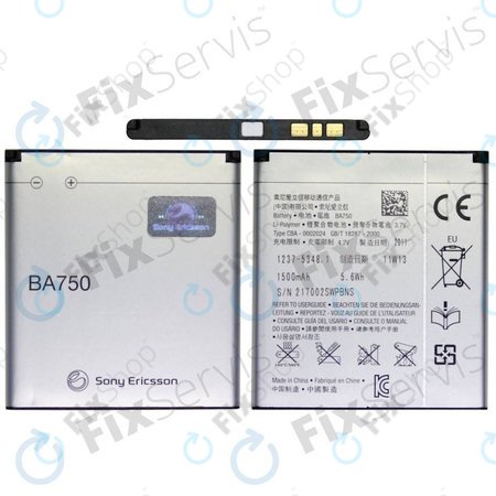 Sony Xperia Neo, Pro - Batterie - BA700 1500mAh - 1247-4151
