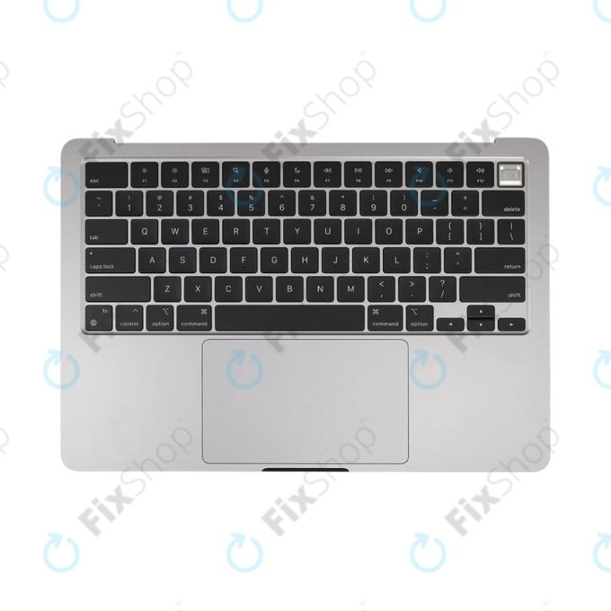 Cadre supérieur clavier pour MacBook Air 13", A3113 (2024), avec clavier US et batterie, Space Gray, 661-40227, Genuine Apple