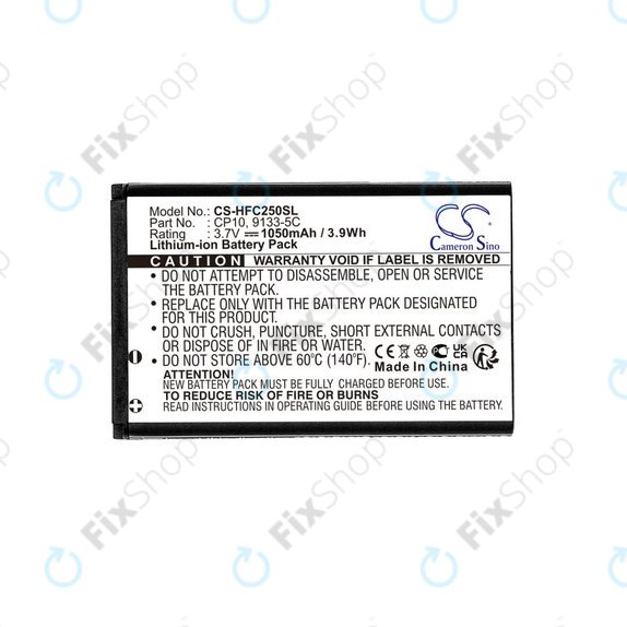 Batterie pour Amplicomms Powertel M4000, Auro Comfort 1010, 1050mAh, Li-Ion, 3.7V, MM460BB, CP10, HQ