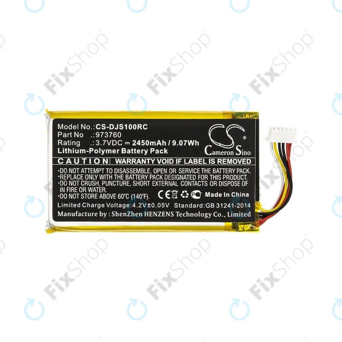 Batterie pour DJI Mavic Pro, Air, Spark, 2450mAh, Li-Pol, 3.7V, 973760, HQ