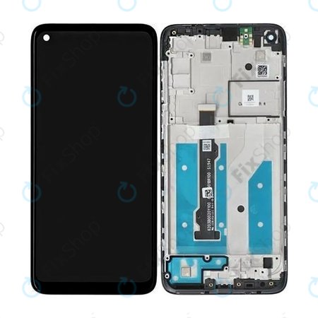 Motorola Moto G8 XT2045 - Écran LCD + Écran Tactile + Cadre (Noir) - 5D68C16383 Genuine Service Pack