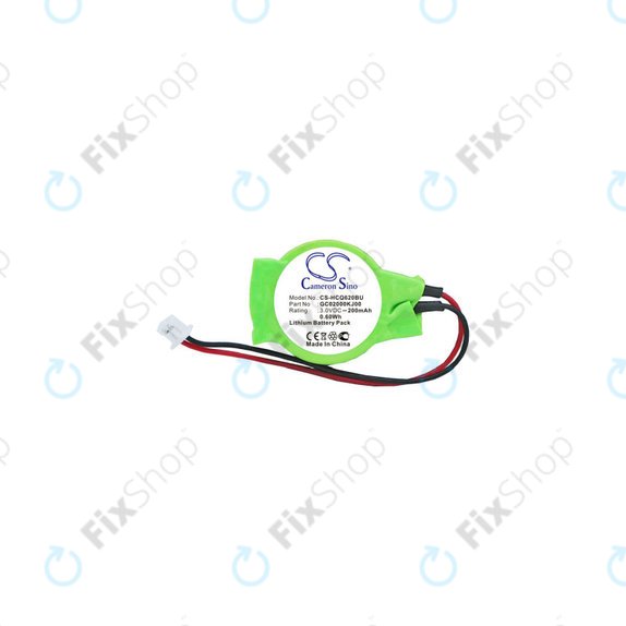 Batterie pour CMOS for Advent, Asus, HP, MSI, 200mAh, Lithium, 3V, GC02000KJ00, HQ