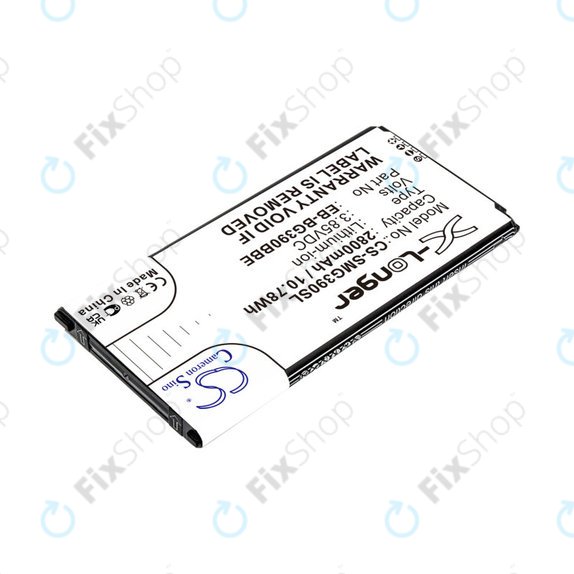 Batterie pour Samsung Galaxy Xcover 4, 4S, 2800mAh, Li-Ion, 3.85V, EB-BG390BBE, HQ
