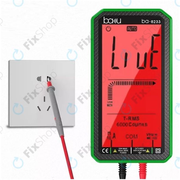 Baku BA-8233 - Écran tactile du multimètre numérique professionnel
