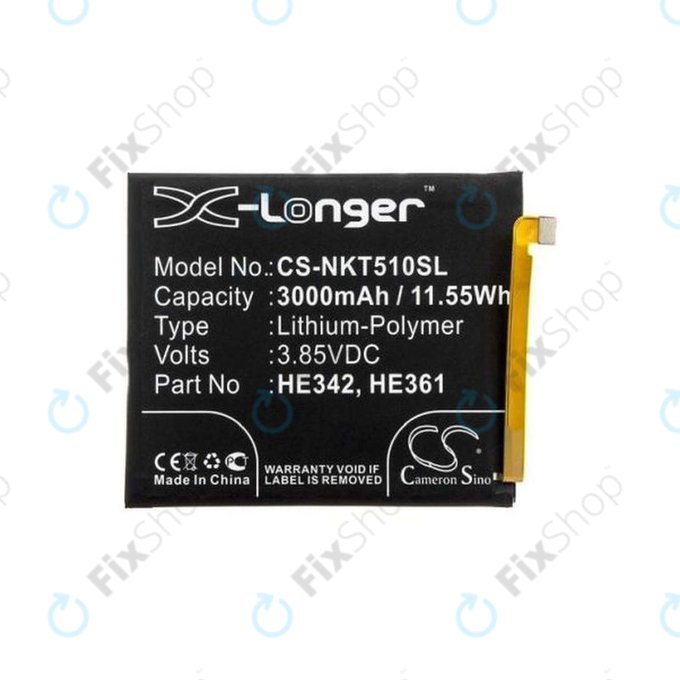 Nokia 5.1 Plus - Batterie HE342 - 3000mAh HQ