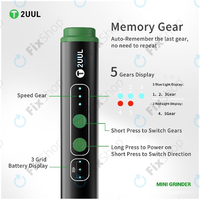 Mini ponceuse de précision (meuleuse), 2UUL DA86