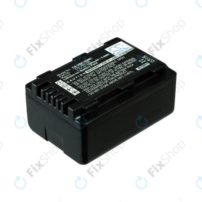 Batterie pour Panasonic HDC, HC a SDR, 1500mAh, Li-Ion, 3.7V, VW-VBK180, HQ