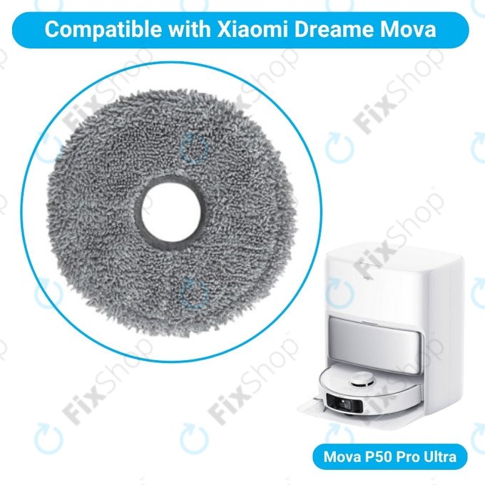 Chiffon de vadrouille, 2 pièces pour Xiaomi Mova P50 Pro Ultra