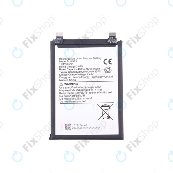 Infinix Note 30 Pro, 30 VIP X6710 - Batterie BL-49PX 5000mAh
