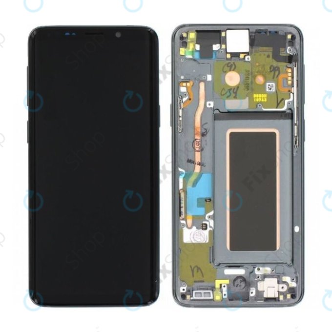Samsung Galaxy S9 G960F - Écran LCD + Ecran Tactile + Cadre (Gris Titane) - GH97-21696C, GH97-21697C Genuine Service Pack