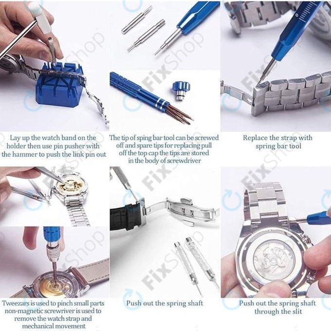 Kit d'outils de réparation de montres - 185pcs