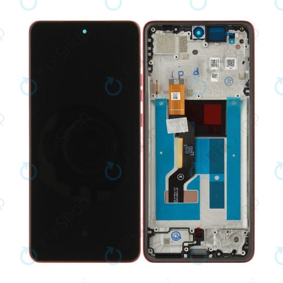 Écran pour Motorola Moto G86 5G, tactile avec cadre, Chrysanthemum, 5D68C30477, Genuine Service Pack