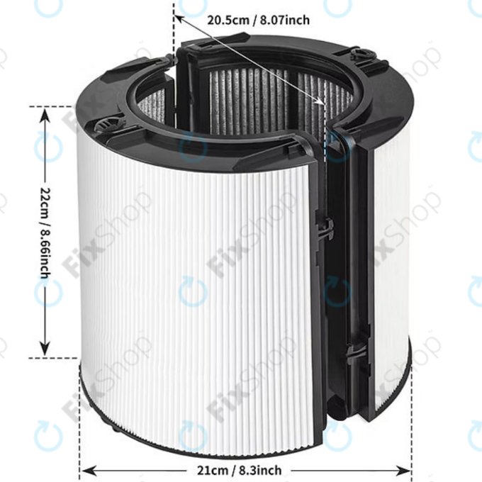 Dyson Purifier-series, Purifier humidifier-series - Filtre HEPA (Charbon actif)
