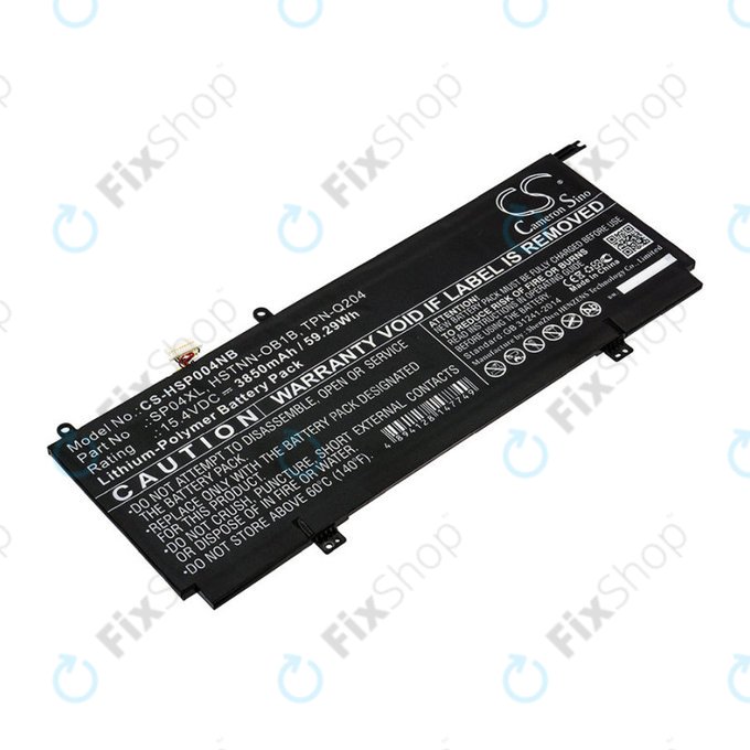 Batterie pour HP Spectre X360 13, 3850mAh, Li-Pol, 15.4V, HSTNN-OB1B, HQ