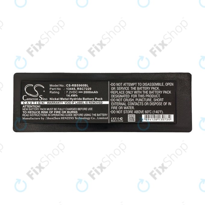 Batterie pour Scanreco 590, 592, 2000mAh, Ni-MH, 7.2V, RSC7220, HQ