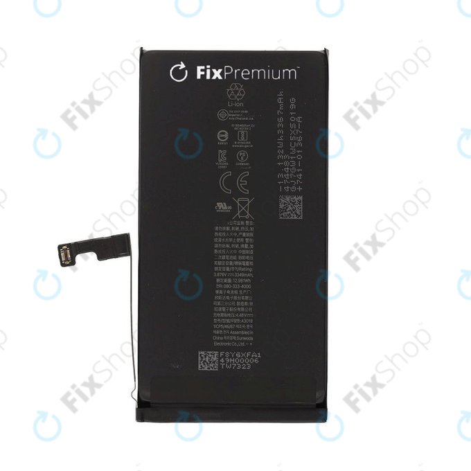 Batterie pour iPhone 15, 3367mAh, DIAGNOSTIC