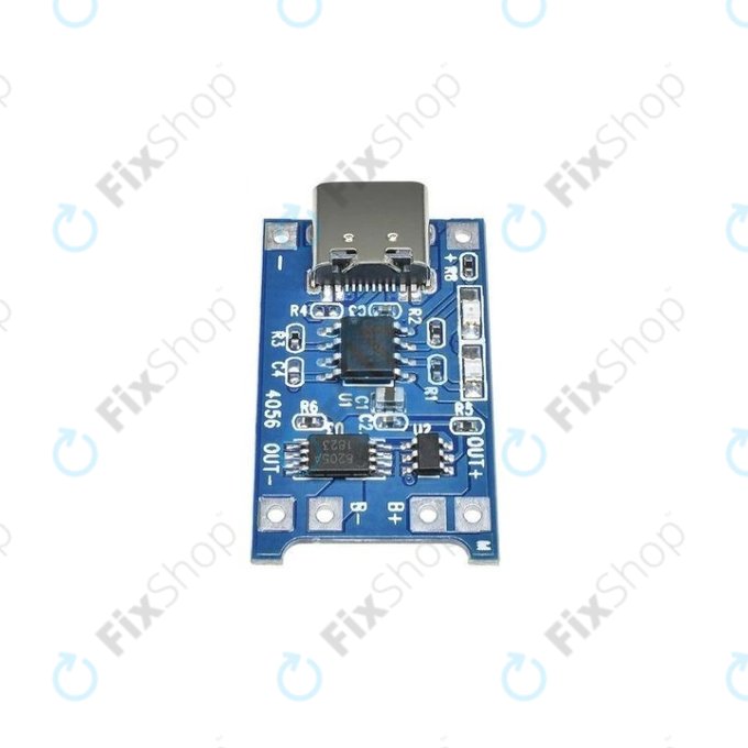 Module de charge TP4056 pour batterie Li-ion 18650, USB-C, 1 A