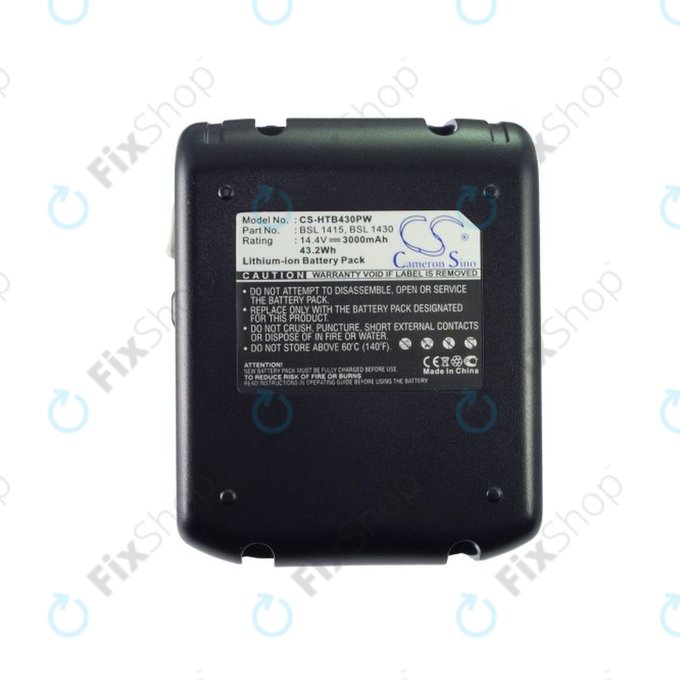 Batterie pour Hitachi C 14dsl, Dv 14dbl, Wh 14dbl, 3000mAh, Li-Ion, 14.4V, BSL 1415, BSL 1430, HQ