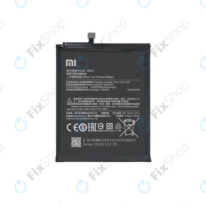 Xiaomi Mi 8 Lite - Batterie BM3J 3350mAh - 46BM3JA02018 Pack de Service d'Origine