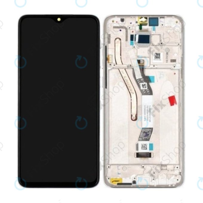 Xiaomi Redmi Note 8 Pro - Écran LCD + Ecran Tactile + Cadre (Blanc Perle) - 56000300G700 Genuine Service Pack