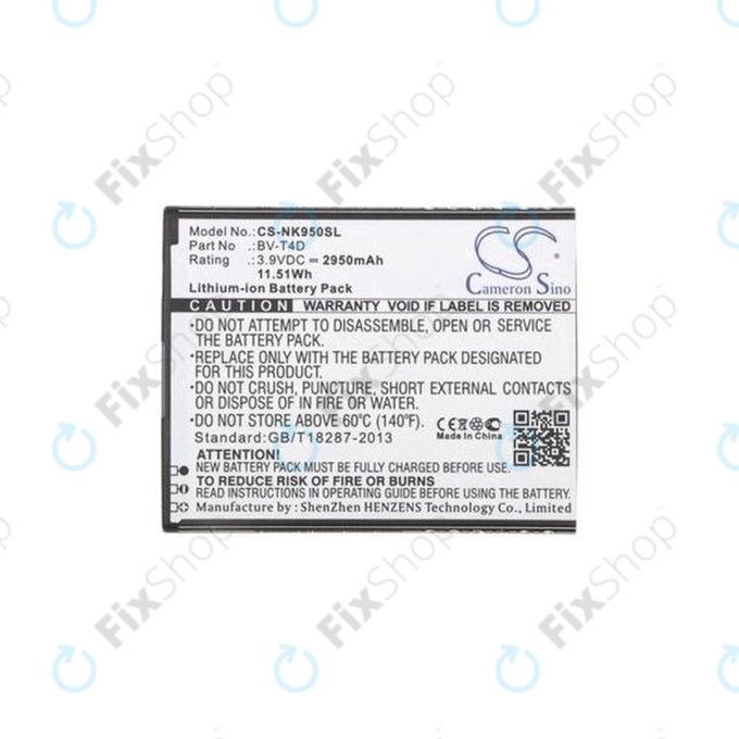 Microsoft Lumia 950 XL - Batterie BV-T4D, 2950mAh HQ