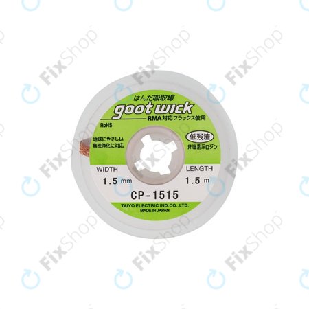 Goot CP-1515 - Mèches à dessouder conventionnelles - 1.5mm