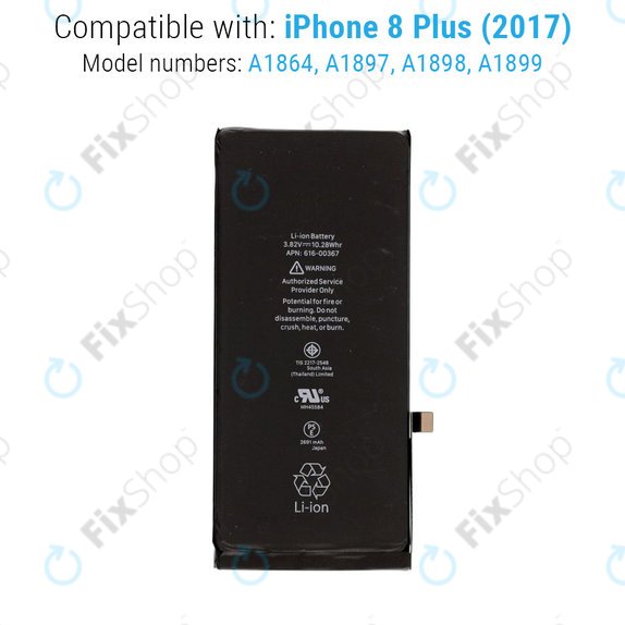 Apple iPhone 8 Plus - Batterie 2691mAh