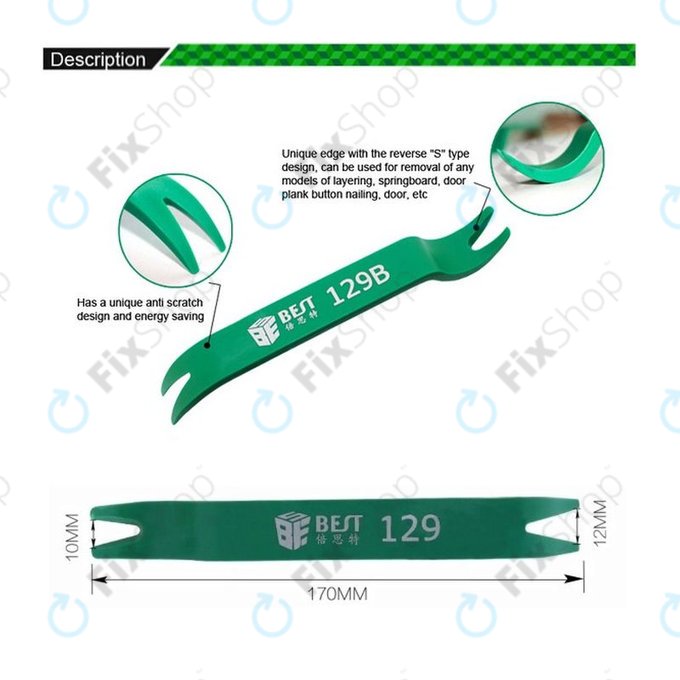 Best BST-129B - Outil d'ouverture de levier en plastique épais pour l'intérieur de la voiture