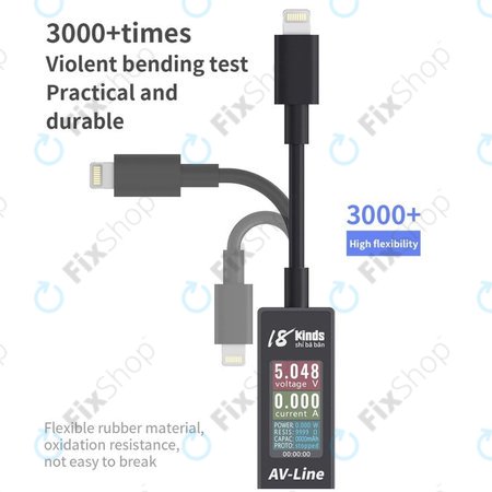 AV-Line - Câble de chargement à détection intelligente (USB-C - USB-C)