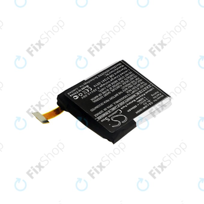 Batterie pour LG W150, LG Watch Urbane, 400mAh, Li-Pol, 3.8V, BL-S3, HQ
