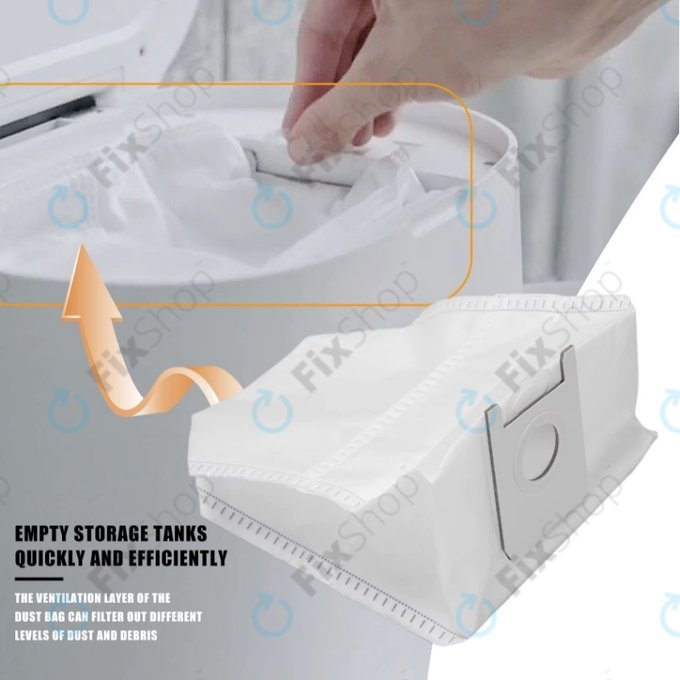 Sac à poussière, 2 pièces pour Roidmi EVE Plus