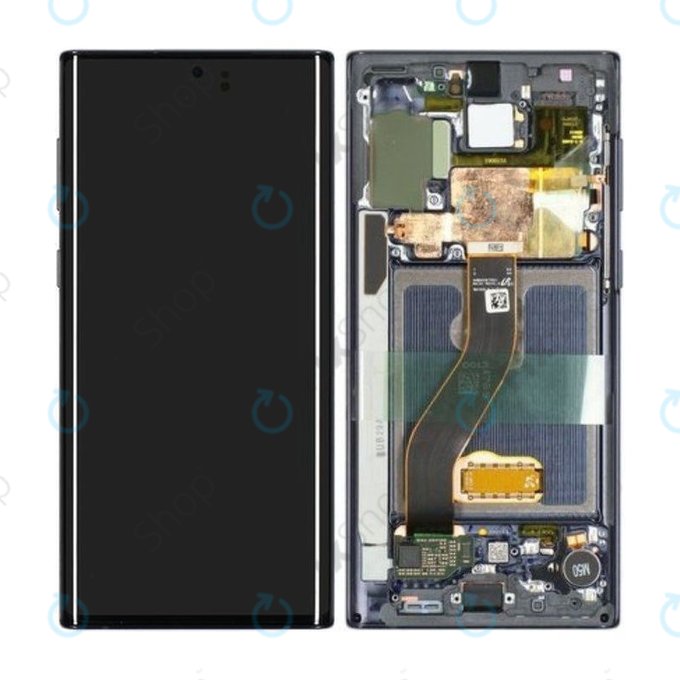 Samsung Galaxy Note 10 - Écran LCD + Écran Tactile + Cadre (Aura Noir) - GH82-20818A, GH82-20817A Genuine Service Pack