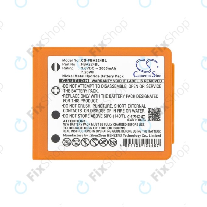 HBC Radiomatic Keynote, Linus 4, Micron 4, 5, 6, 7, Patrol D, Quadrix, Vector Pro - Batterie BA223000, BA223030, FUB6 2000mAh HQ