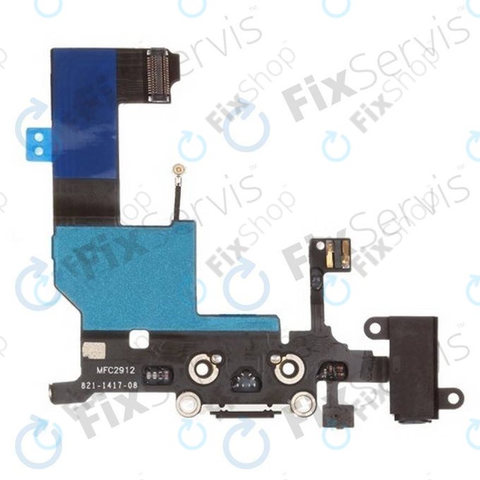 Apple iPhone 5 - Connecteur de Charge + Microphone + Connecteur Jack PCB Board (Noir)