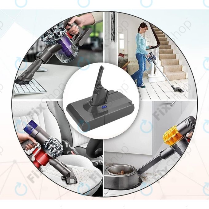 Dyson V8 - Batterie 215681, PM8-US-HFB1497A Li-Ion 21.6V 2500mAh