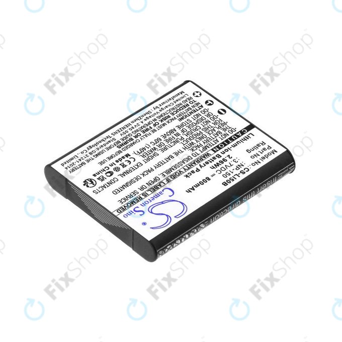 Batterie pour Olympus MJU, Casio Exilim, Kodak PIXPRO, 800mAh, Li-Ion, 3.7V, NP-150, HQ