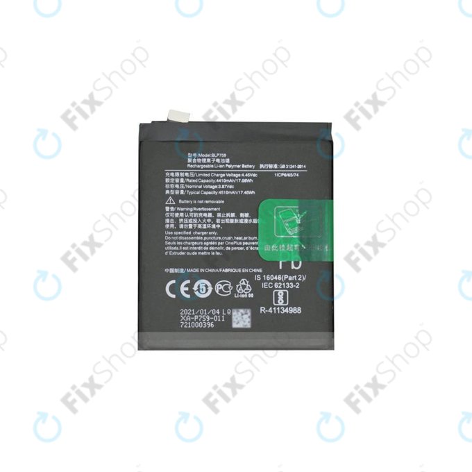OnePlus 8 Pro - Batterie BLP759 4510mAh