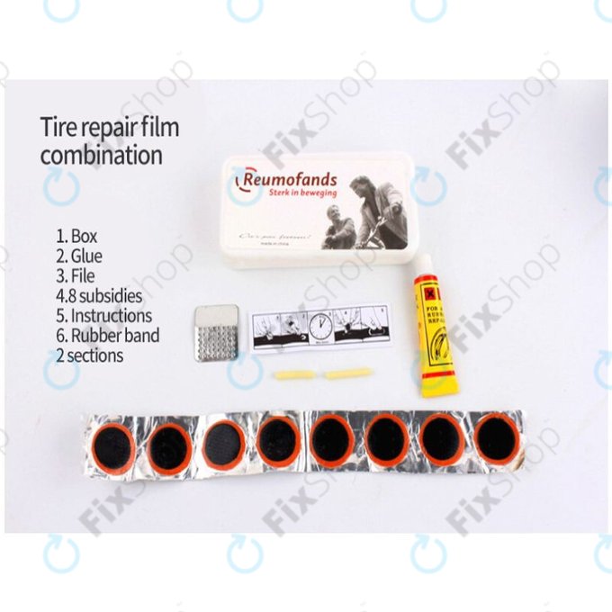 Boîte à outils multifonctionnelle : pompe à air, kit de pneus, clé, pied-de-biche et tournevis 16 en 1.