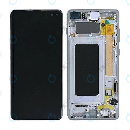 Samsung Galaxy S10 Plus G975F - Écran LCD + Écran tactile + Cadre (Prisme Noir) OLED