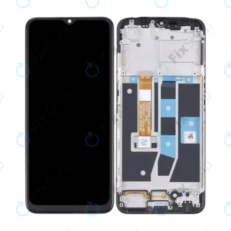 Oppo A16, A16s - Écran LCD + Écran tactile + Cadre (Noir cristal) TFT