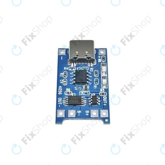 Module de charge TP4056 pour batterie Li-ion 18650, USB-C, 1 A