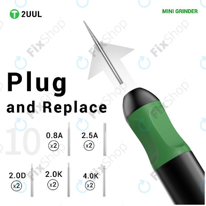 Mini ponceuse de précision (meuleuse), 2UUL DA86