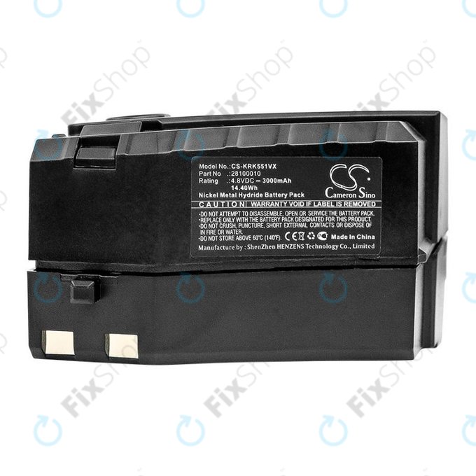 Kärcher KC55 - Batterie 6.654-118.0, 28100010 Ni-MH 4.8V 3000mAh HQ