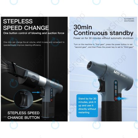 MaAnt BF-1 - Ventilateur à turbine multifonctionnel d'aspiration et de soufflage