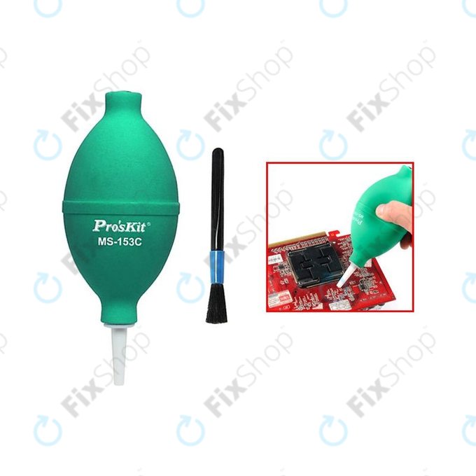 Pro'sKit MS-153C - Souffleur de poussière pour coller des lunettes et des films de protection