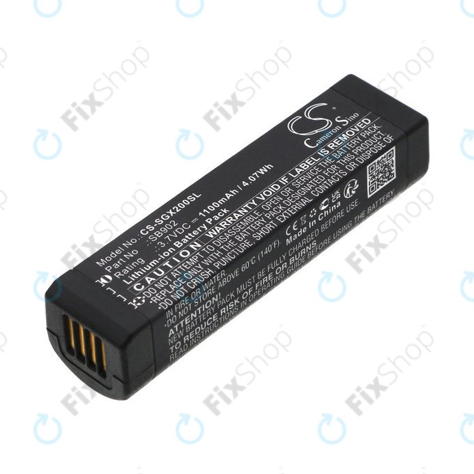 Batterie pour Shure GLXD1, 2, MXW2, 1100mAh, Li-Ion, 3.7V, SB902, HQ