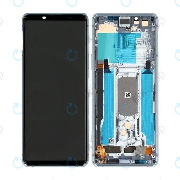 Sony Xperia 5 II - Écran LCD + Ecran Tactile + Cadre (Gris) - A5024933A Genuine Service Pack