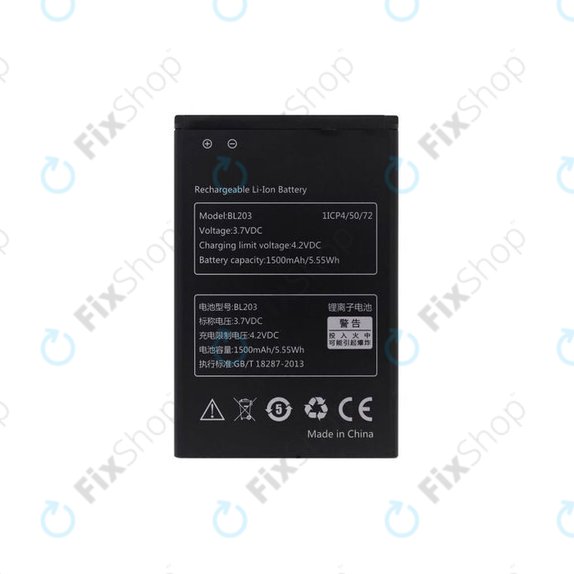 Lenovo A369i - Batterie BL203, 1500mAh