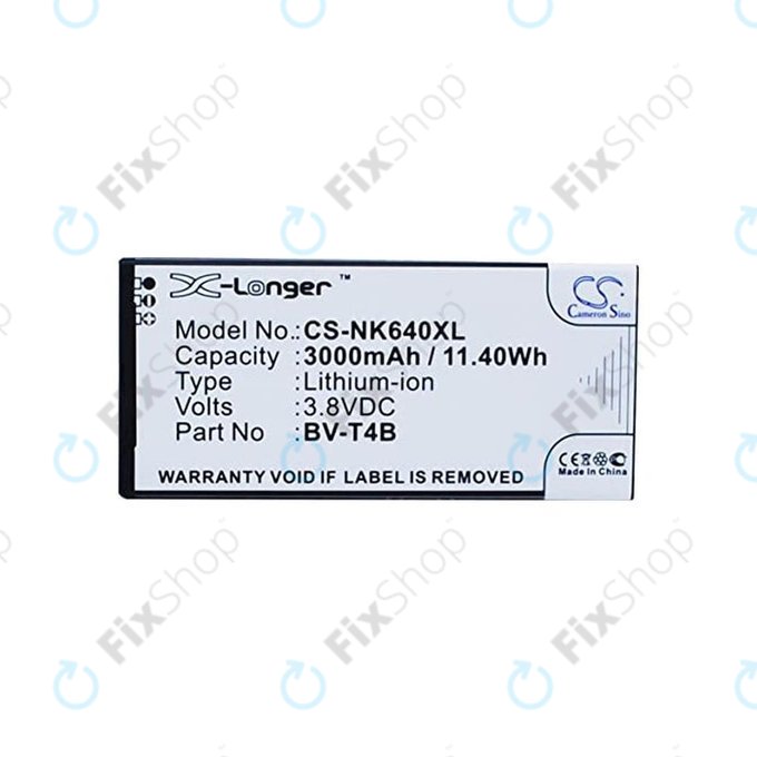 Microsoft Lumia 640 XL - Batterie BV-T4B 3000mAh HQ